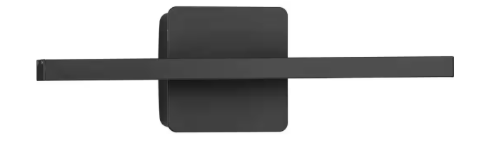 Progress Lighting Phase 5 Collection 16 in. Black Slim Modern 3CCT Integrated LED Linear Vanity Light P300448-31M-CS