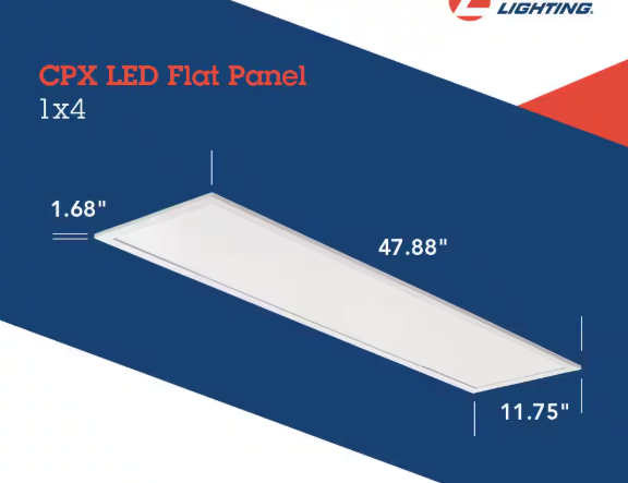 Lithonia Lighting Contractor Select CPX 1 ft. x 4 ft. 4280 Lumens Integrated LED Panel Light Switchable Color Temperature CPX 1X4 ALO7 SWW7 M4