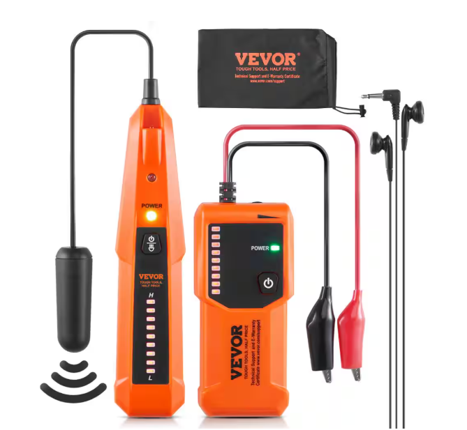 VEVOR Underground Cable Locator 3 ft. Max. Detection Depth Wire Tracer Break Detector Finder 1000 ft. Detection Length DXDLDWQ3FTZSSNRRNV9