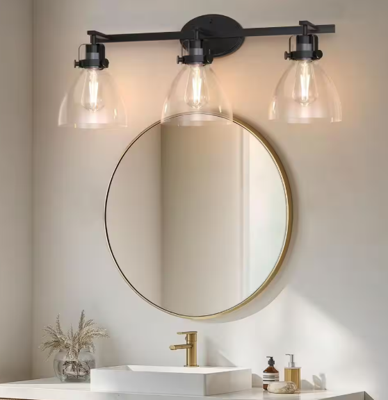 YANSUN29 in. 3-Light Vanity Light Modern Bathroom Fixture with Elegant Design