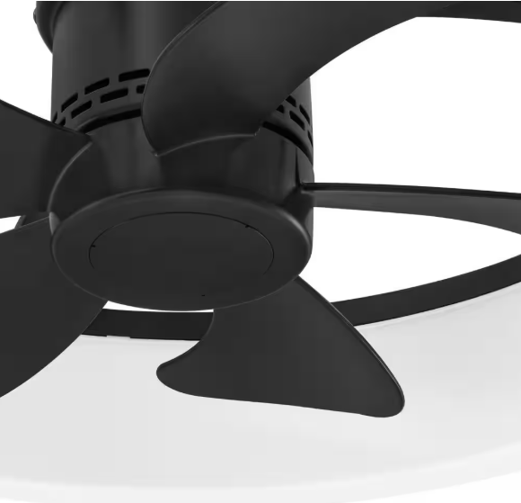 Home Decorators Collection- Dialstone 23 in. Indoor/Outdoor Matte Black Fandelier Ceiling Fan with Adjustable White LED with Remote Included