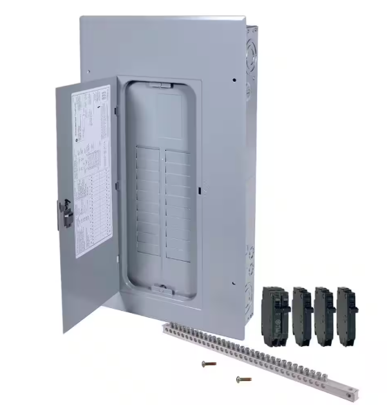GE- 200 Amp 20-Space 40-Circuit Main Lug Indoor Load Center Contractor Kit