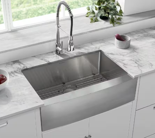 Swiss Madison Tourner 30 in. x 21 in. Stainless Steel, Single Basin, Farmhouse Kitchen Sink with Apron