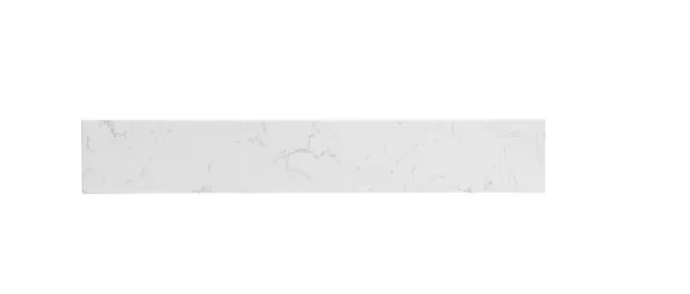 Unbranded Timeless Home 24 in. W Engineered Stone Vanity Backsplash in Calacatta White THBS2248CW