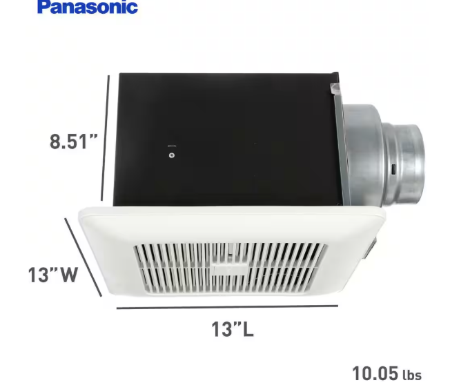 Panasonic WhisperGreen Select Pick-A-Flow 50/80 or 110 CFM Exhaust Fan w/multispeed Flex-Z Fast bracket 4 or 6 in. Duct Adapter