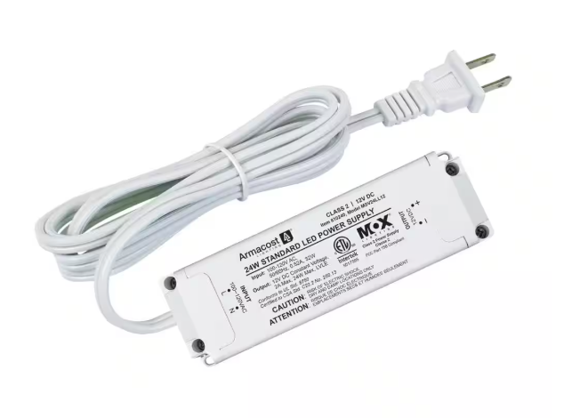 Armacost Lighting LED Power Supply 24-Watt Standard Driver 12-Volt Lighting Transformer 810240