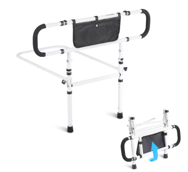 VEVOR Bed Assist Rail 180° Foldable 450 lbs. Loading Bed Side Rails with 4-Level Handle for Elderly Adults Senior Patient Care KZDSCBSSYSSDGIU0MV0