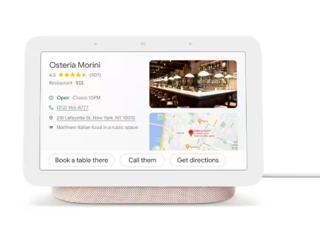 Google Nest Hub 2nd Gen - Smart Home Speaker and 7 in. Display with Google Assistant - Sand GA02307-US