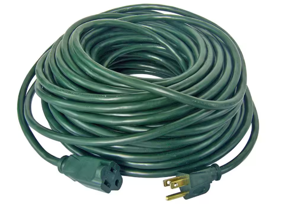 HDX 100 ft. 16/3 Indoor/Outdoor Extension Cord, Green