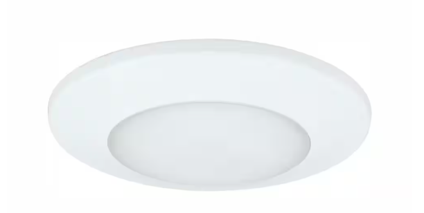 Progress Lighting 7-1/2 in. LED Slim Flush Mount 17-Watt White Integrated LED Surface Mount P8222-28-30K