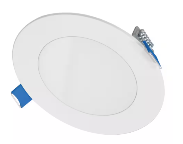 HALO HLBSL 4 in. Adjustable CCT Canless IC Rated Dimmable Indoor, Outdoor Integrated LED Recessed Light Kit HLBSL4069FS351EMWR