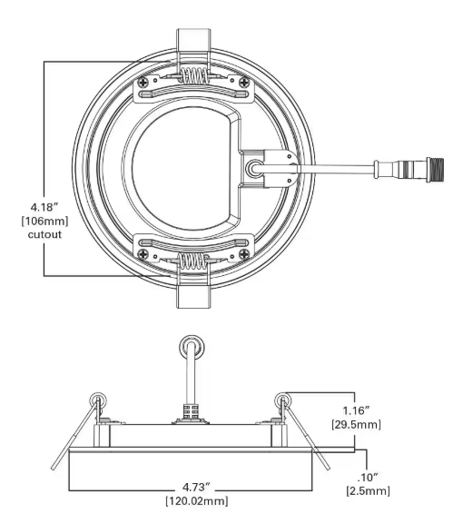 HALO HLBSL 4 in. Adjustable CCT Canless IC Rated Dimmable Indoor, Outdoor Integrated LED Recessed Light Kit HLBSL4069FS351EMWR