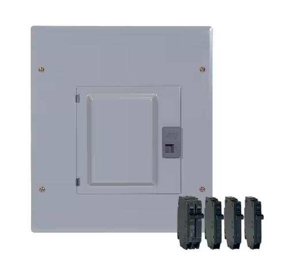 GE 100 Amp 12-Space 22-Circuit Main Breaker Indoor Load Center and Breaker Kit TM1210CCUBK1