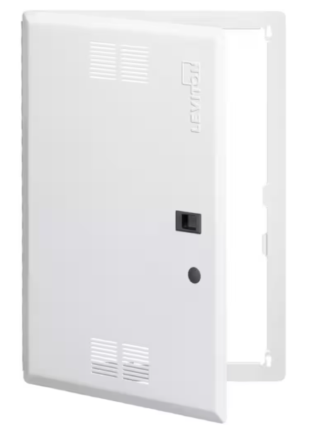 Leviton 14 in. Premium Vented Hinged Door, White (for use with 14 in. Structured Media Enclosure) 47605-14S 47605-14S