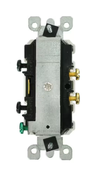 Leviton 20 Amp Commercial Grade Combination Two Single Pole Toggle Switches, White 5334-W 5334-W