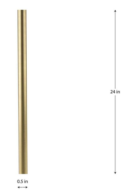 Progress Lighting Accessory Extension Kit Brushed Gold Finish with Two 6 in. and One 12 in. Stems P8602-191
