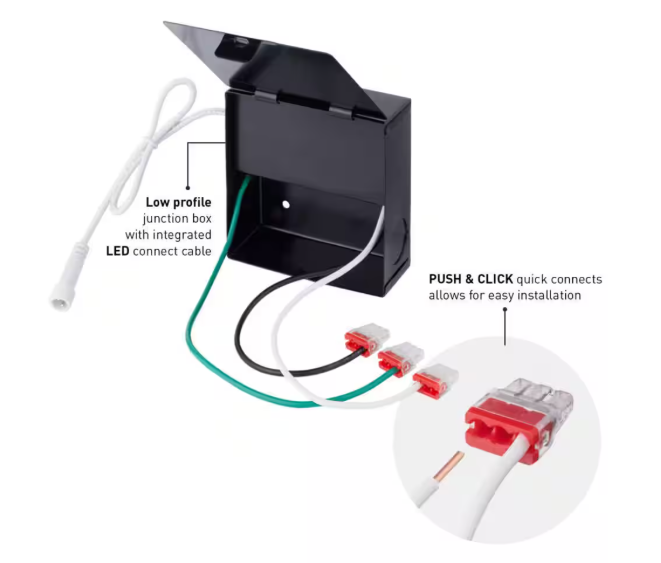 Commercial Electric Ultra Slim Integrated LED 6 in Round Adj Color Temp Canless Recessed Light for Kitchen Bath Living rooms, White 91477