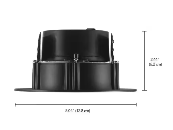 Commercial Electric Slim 4 in. Retro Fit Selectable Color Recessed Integrated LED Black 91978