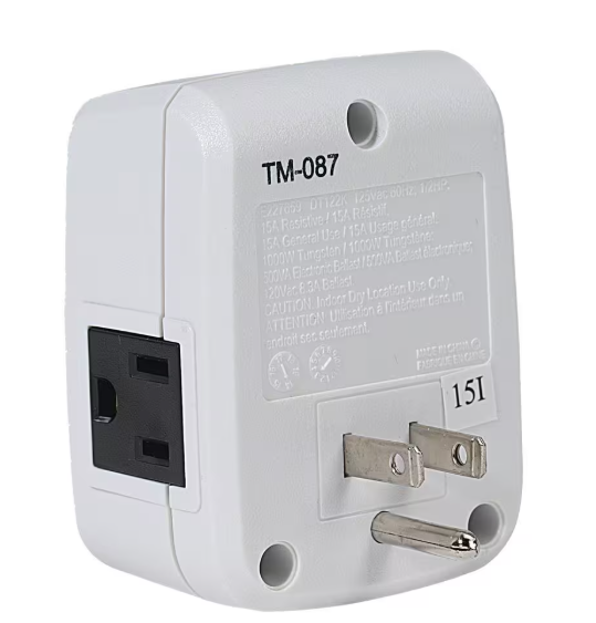 Intermatic 15 Amp 7-Day Indoor Plug-In Heavy-Duty Digital Timer with Two 3-Prong Plugs, White DT122K