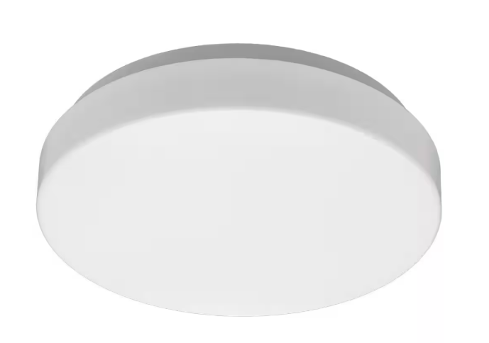 Commercial Electric 7 in. White Closet Light LED Flush Mount Ceiling Light Fixture 810LM Bright White 4000K Bathroom Lighting Laundry Room 54663141