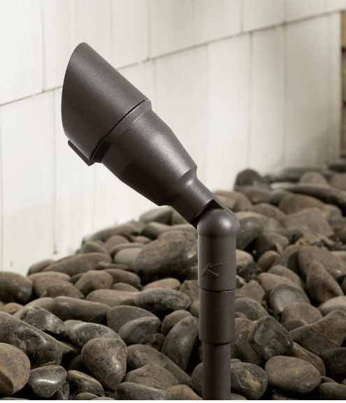 KICHLER 6 in. Textured Architectural Bronze Outdoor Landscape Fixture Mounting Stem (1-Pack) 15645AZT