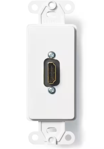 Leviton Decora White HDMI Feed-Through Connector 41647-W 41647-W