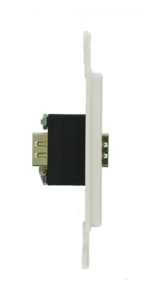 Leviton Decora White HDMI Feed-Through Connector 41647-W 41647-W
