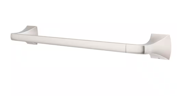 Pfister Bruxie 18 in. Wall Mounted Single Towel Bar in Spot Defense Brushed Nickel BTB-BIE1GS