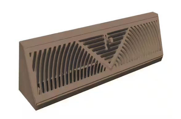TruAire 18 in. Steel Brown Baseboard Diffuser Supply 118SB