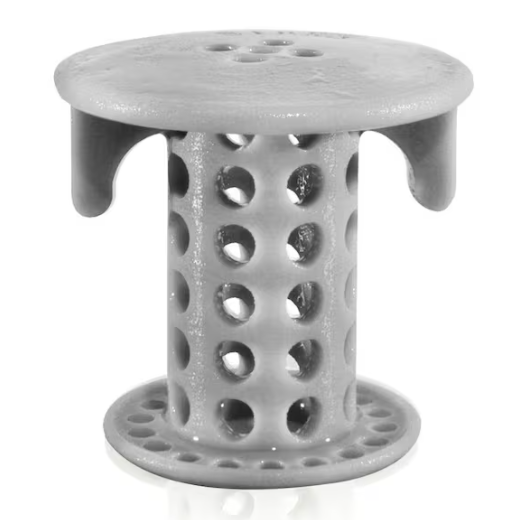 TubShroom 1 in. - 1.25 in. Bathroom Sink Drain Protector Hair Catcher in Gray SSGRA988