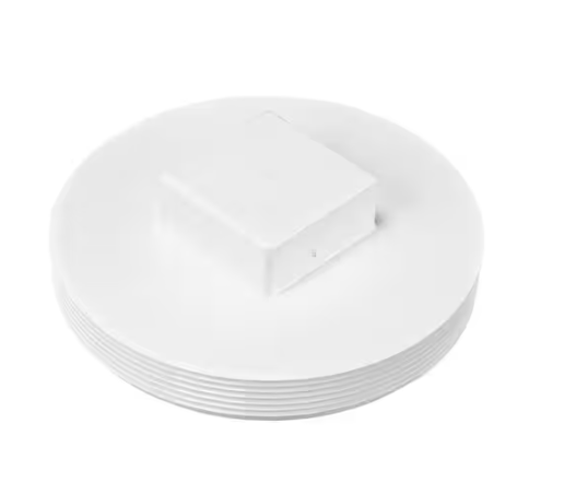 NDS PVC S&D Cleanout Plug, 6 in. MPT 61P8