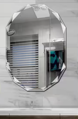 ELLO&ALLO 30 in. W x 36 in. L Single Beveled Edge Bath Wall Vanity Mirror EVM-Z-30