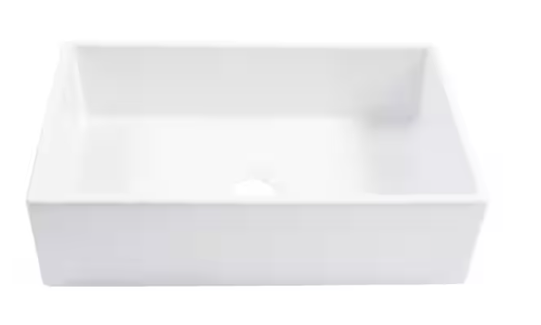 SINKOLOGY Turner 30 in. Farmhouse Apron Front Undermount Single Bowl Crisp White Fireclay Kitchen Sink SK404-30FC