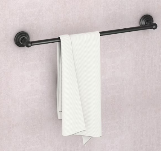 Glacier Bay Deveral 24 inch Bathroom Wall Mounted Towel Bar in Matte Black Finish 2470MB-TB