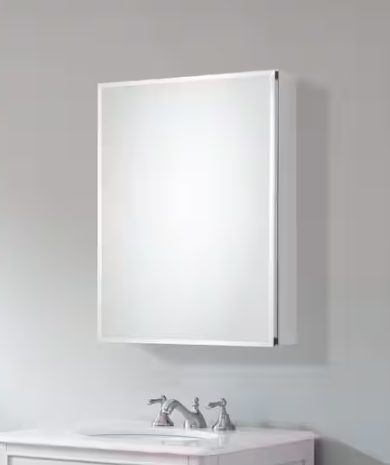 Pegasus 20 in. W x 26 in. H Rectangular Medicine Cabinet with Mirror SP4581