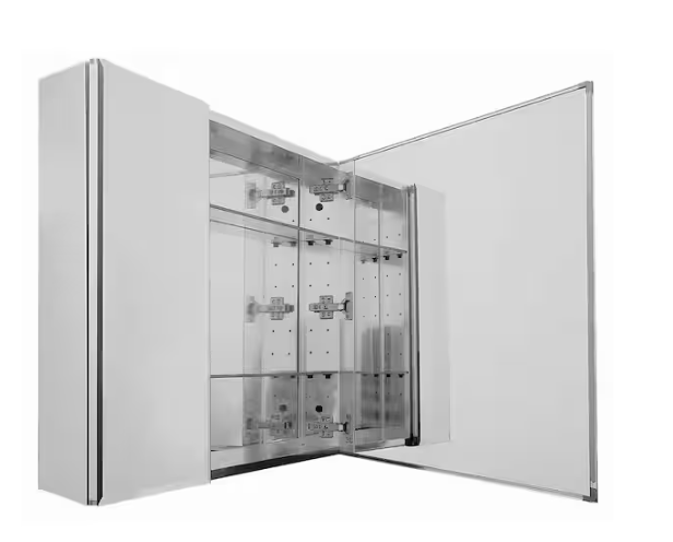 Pegasus 26 in. W x 30 in. H Rectangular Medicine Cabinet with Mirror SP4584