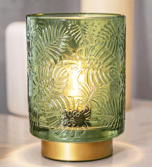 Small Battery Operated Lamp-Portable Cordless Table Lamps with LED Bulb for Home Decor,Wireless Leaf Battery Powered Lamp for Bedroom Living Room Dorm Decor Aesthetic (Jade Green) (BBD Boutique)