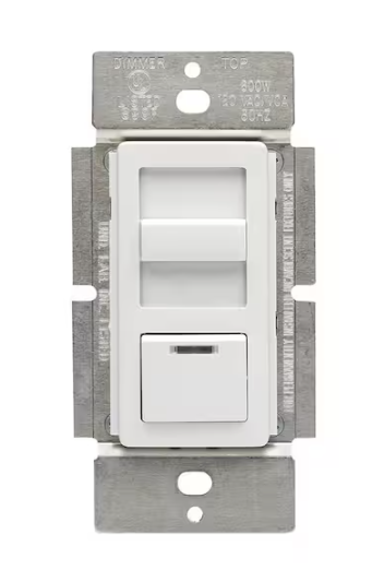 Leviton 1.5-Amp Decora Illumatech Single Pole Step Fan Speed Control With Preset Button, White/ Ivory/ Light Almond IPF01-1LZ