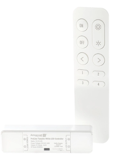Armacost Lighting ProLine® LED Controller and Remote for 2-Wire Tunable White Strip Lights - 12-24 VDC