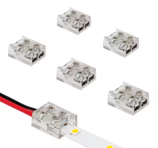 Armacost Lighting 2 Pin LED Strip Light Screw Tape to Wire Connector