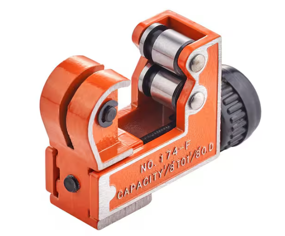 SKYSHALO Minimum Pipe O. D Size 0.125 in. to 1.125 in. O. D. Size Tubing Cutter, 1-1/8 in. O. D. Mini Copper Pipe Cutter