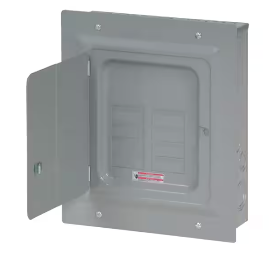 Eaton BR 125 Amp 8-Space 16-Circuit Indoor Main Lug Loadcenter with Flush Door