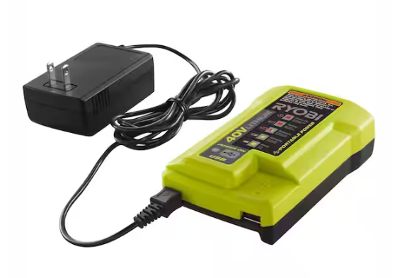 RYOBI 40V Lithium-Ion Charger with USB Port