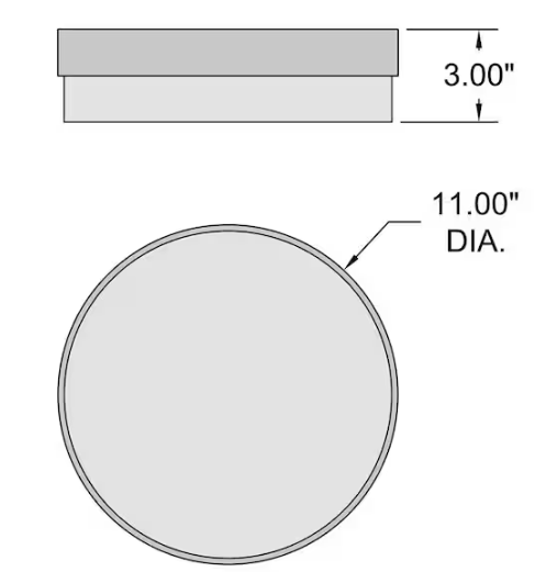 Access Lighting 11 in. LED Flush Mount