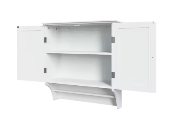 RiverRidge Home Ashland 23.8 in. W x 25.4 in. H x 8.86 in. D Bathroom Storage Wall Cabinet and Laundry Medicine Cabinet in White