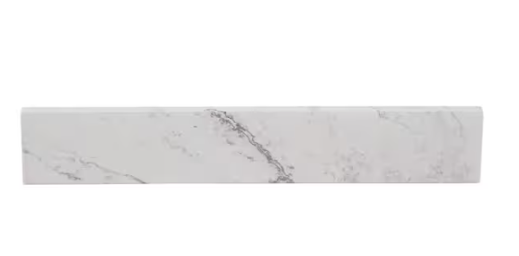Home Decorators Collection 21 in. W Cultured Marble Vanity Sidesplash in Lunar