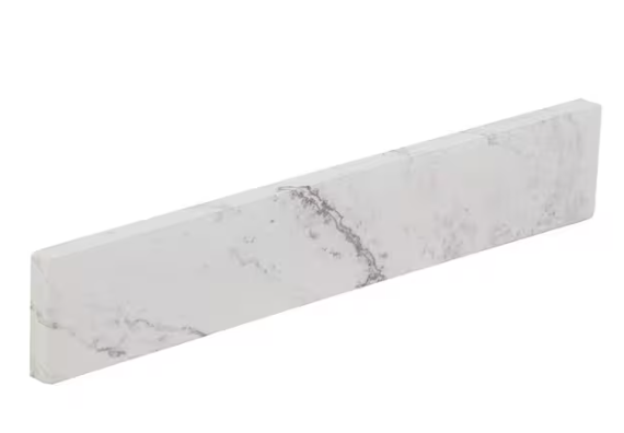 Home Decorators Collection 21 in. W Cultured Marble Vanity Sidesplash in Lunar