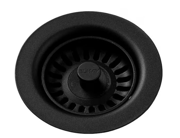 Elkay Polymer Drain Fitting for 3-1/2 in. Sink Drain Opening in Black