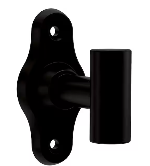 Franklin Brass Calloway Knob Wall Mounted Single Robe/Towel Hook Bath Hardware Accessory in Matte Black