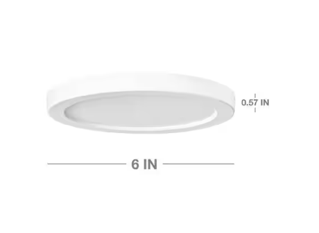 Commercial Electric 3-in-1 Universal Installation 4 in. White Integrated LED Recessed Light with Selectable Color Temperature, (1-Pack)